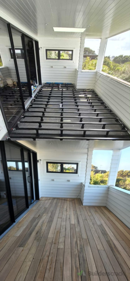 Decking project, aluminium frame used finished with vitex de cking boards