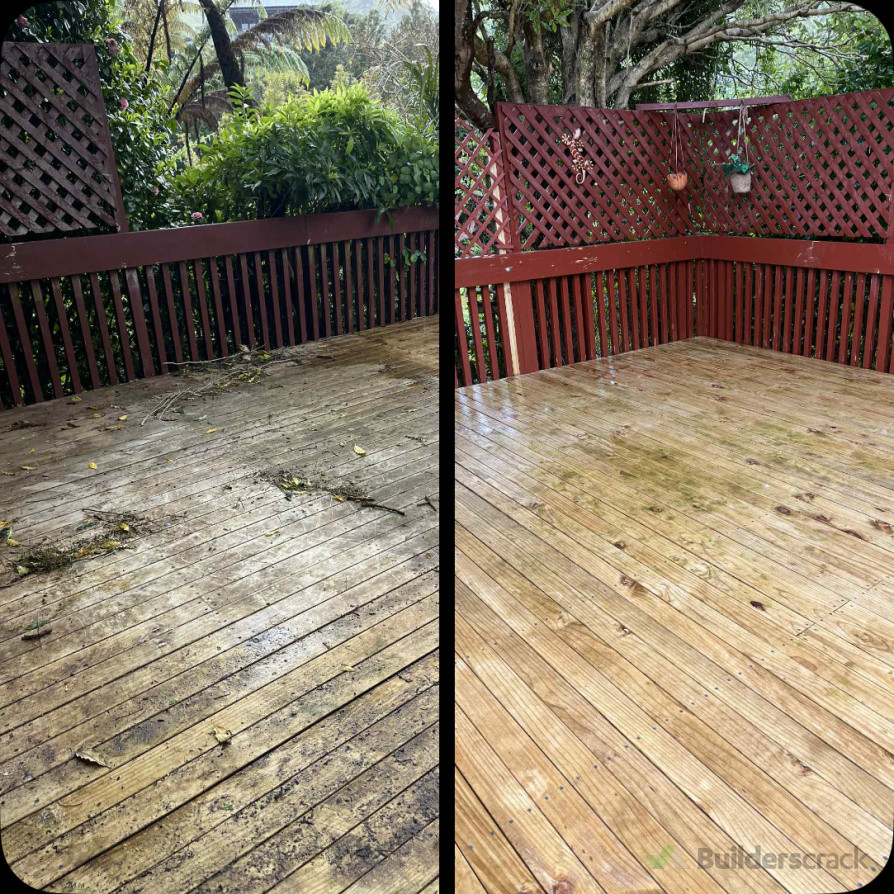 Before/ after exterior clean