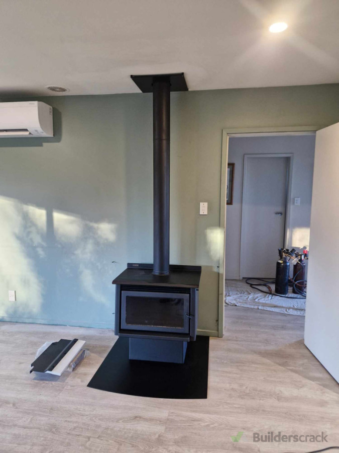 standard logfire and wetback installation