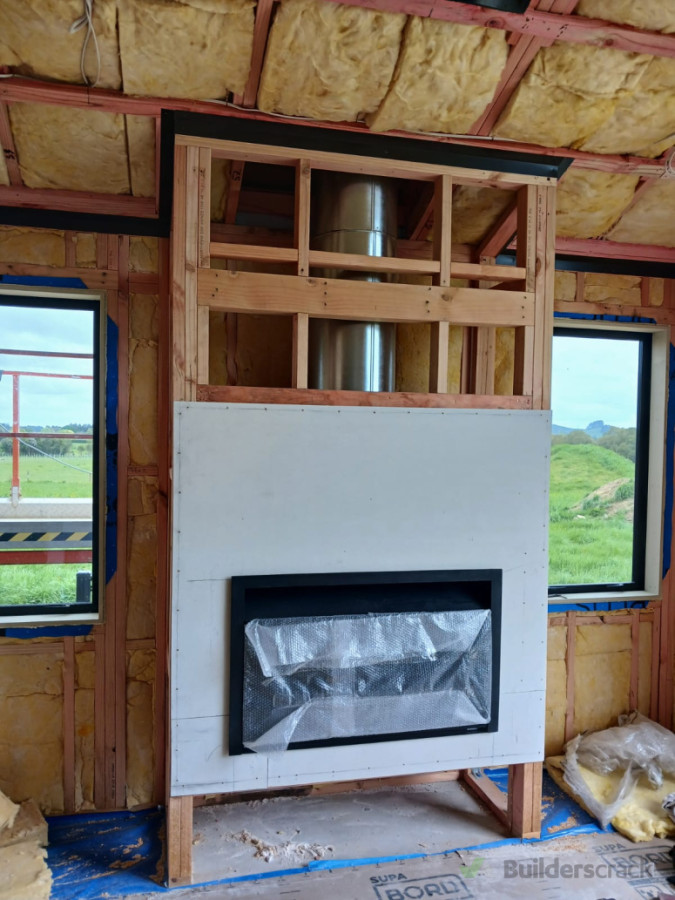 Installation of Brand new woodfire