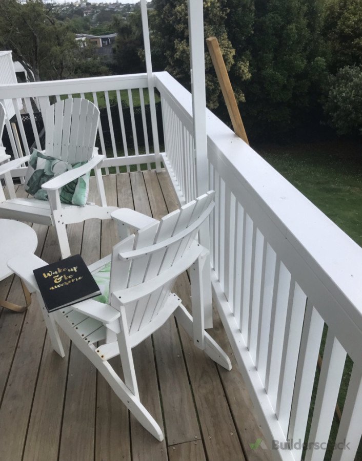 Restore deck and balustrade plus paint.
