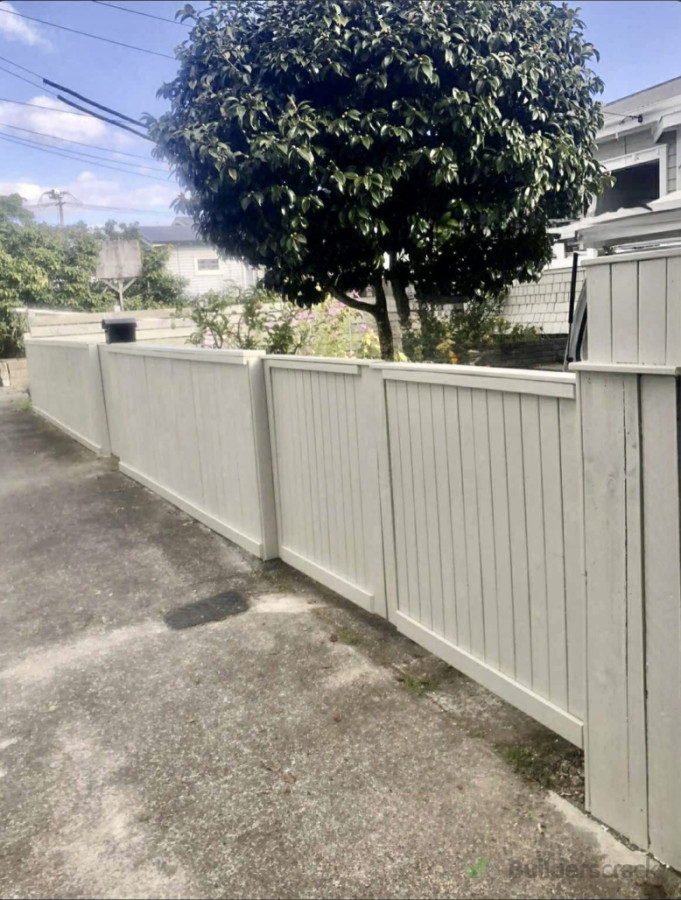 Built new fence with an additional garden bed behind.