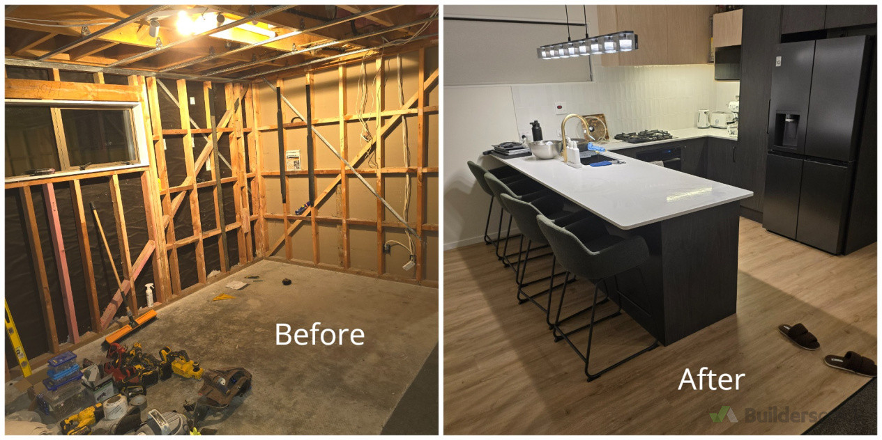 Beautiful kitchen reno done by our team from start to finish!