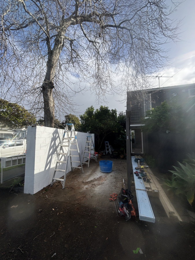 Carport demo and rebuild - before
