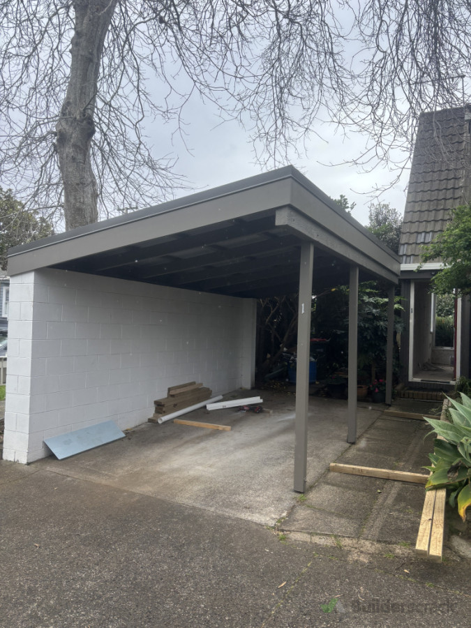 Carport demo and rebuild - after
