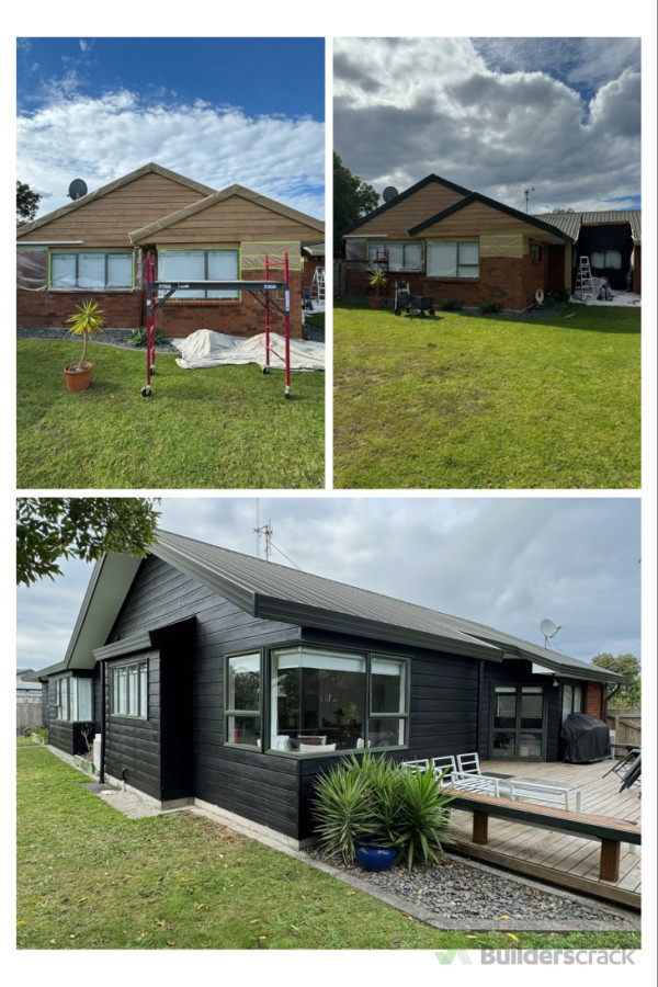 Full exterior repaint of a 3 bedroom house in Papamoa