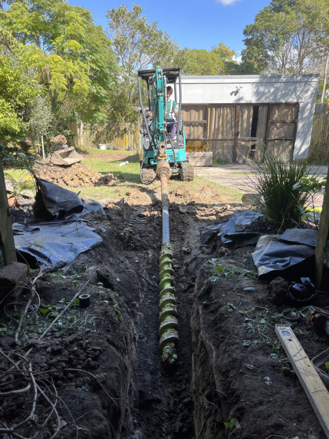 Auger Drilling under existing house slab