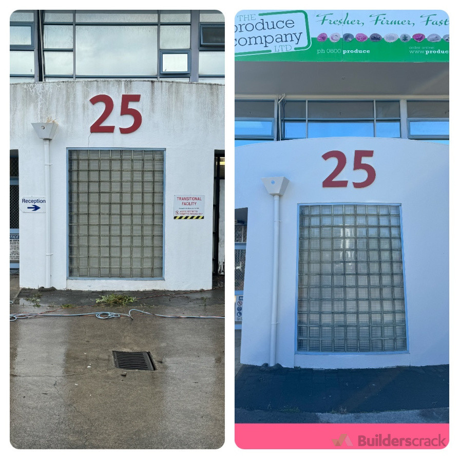 Tired shop front - repainted and refreshed ✅