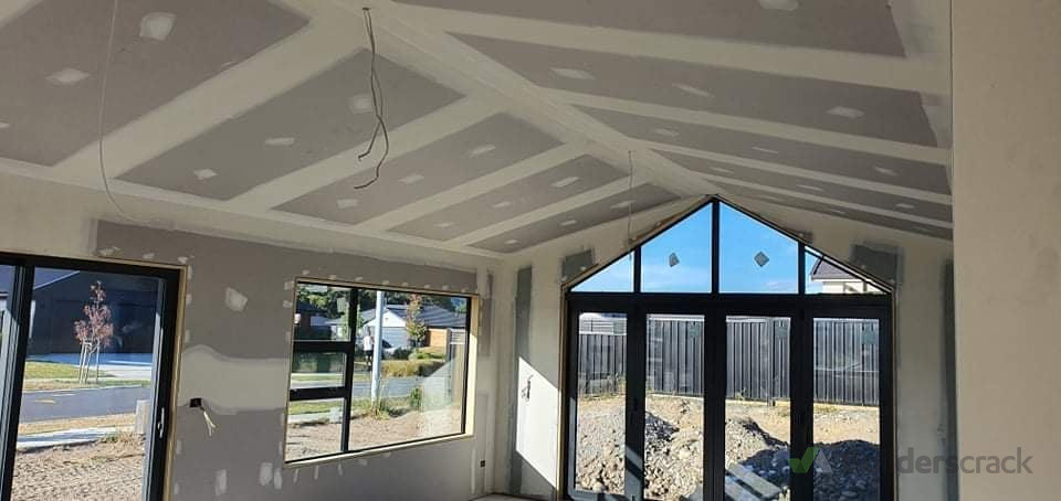 Brand new build ,rakeing ceilings to boxstop