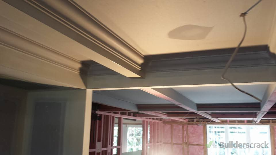 Coffered ceiling and cobe.