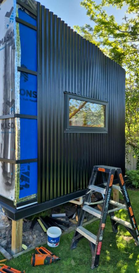 Cladding 3 sides of a tiny home (#1174255) | Builderscrack