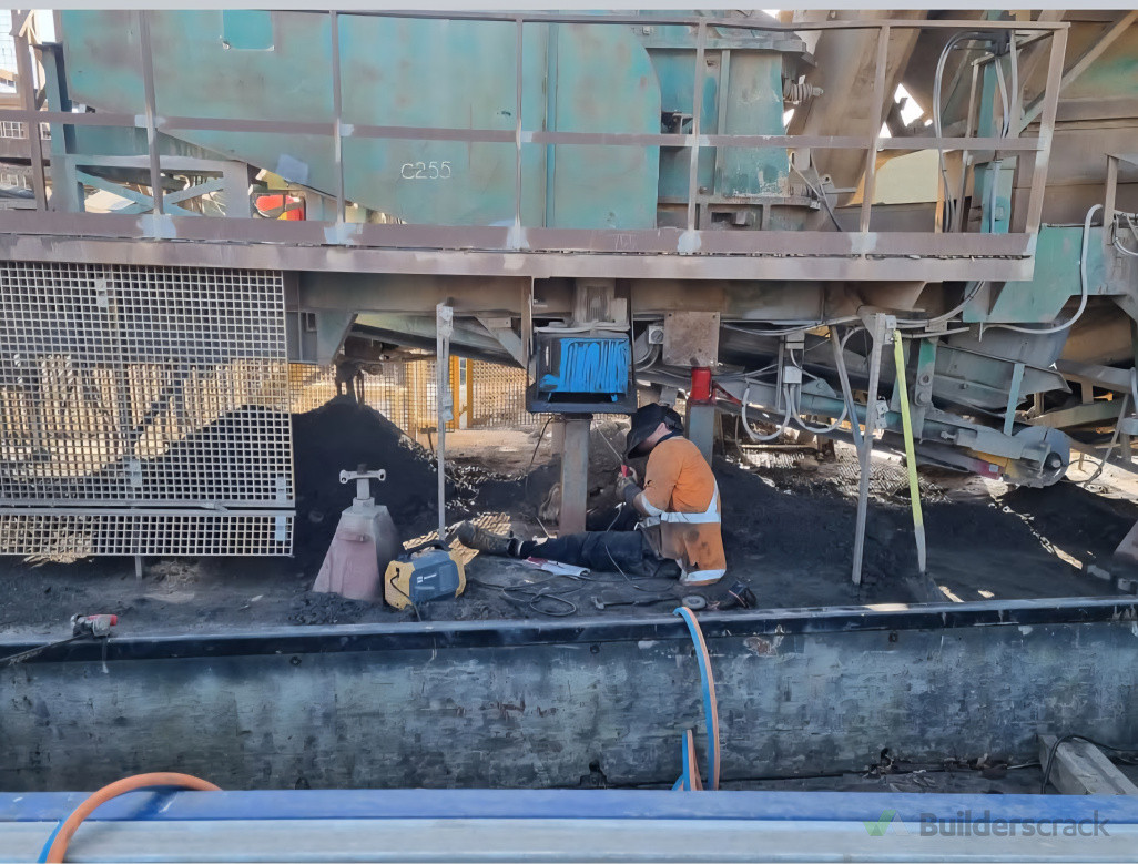 On site welding.