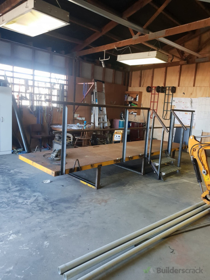 A platform we fabricated for some saftey upgrades.