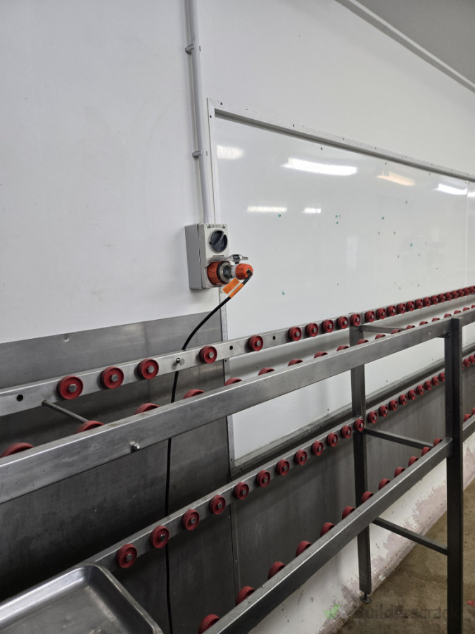 Relocated 3 phase plug in a supermarket