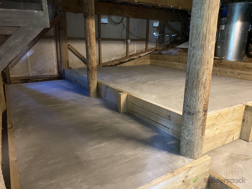 Subfloor retaining and storage