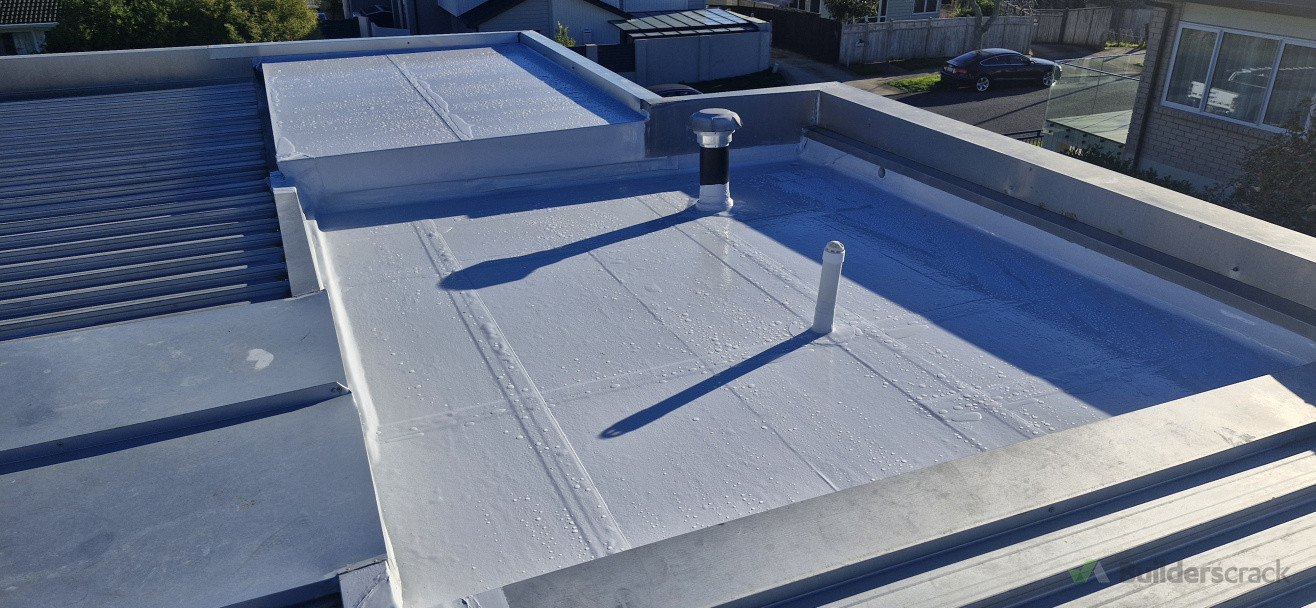 Liquid membrane over Butynol roofs