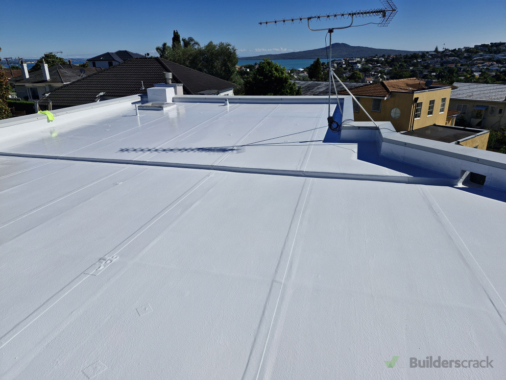 Liquid membrane over Butynol roof