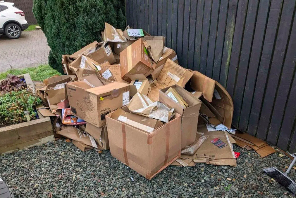Cardboard boxes