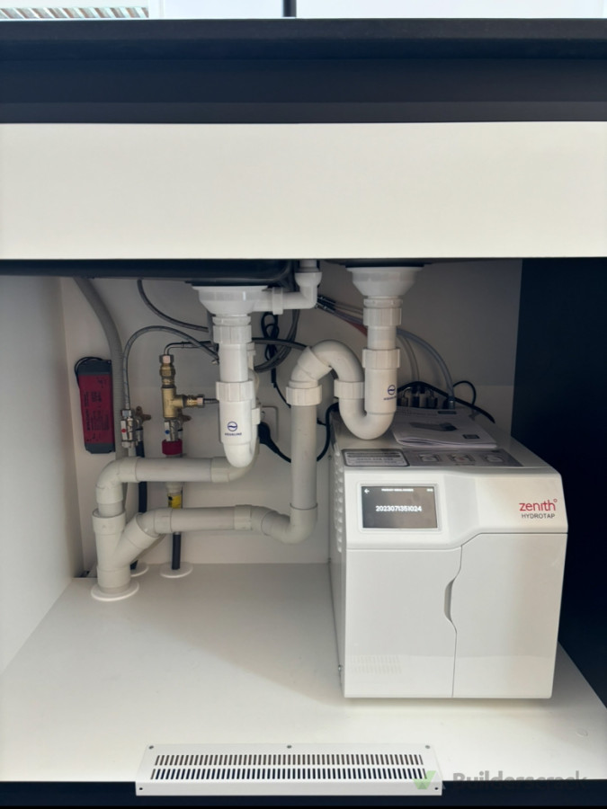 New kitchen with boiling and chilled water unit