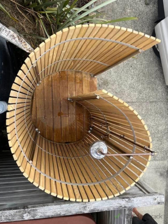 Outdoor copper shower