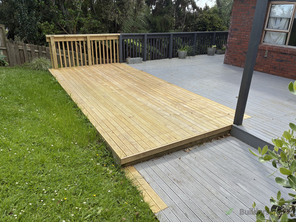 Replaced existing decking , piles and joists.