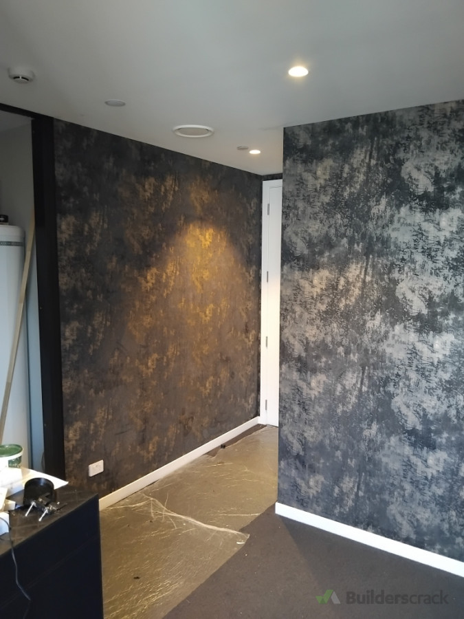 Orakei (paint and hang wallpaper entire room)