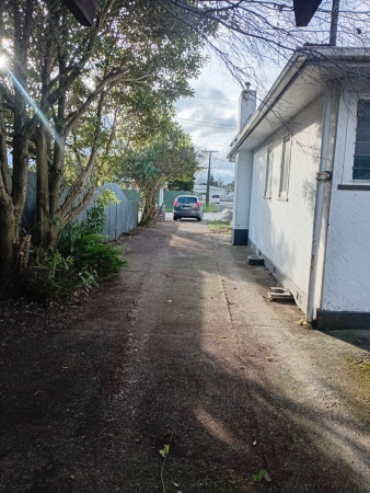 The end result looking down the driveway