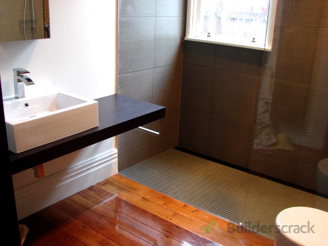 Level Entry Shower Glass Mosaics