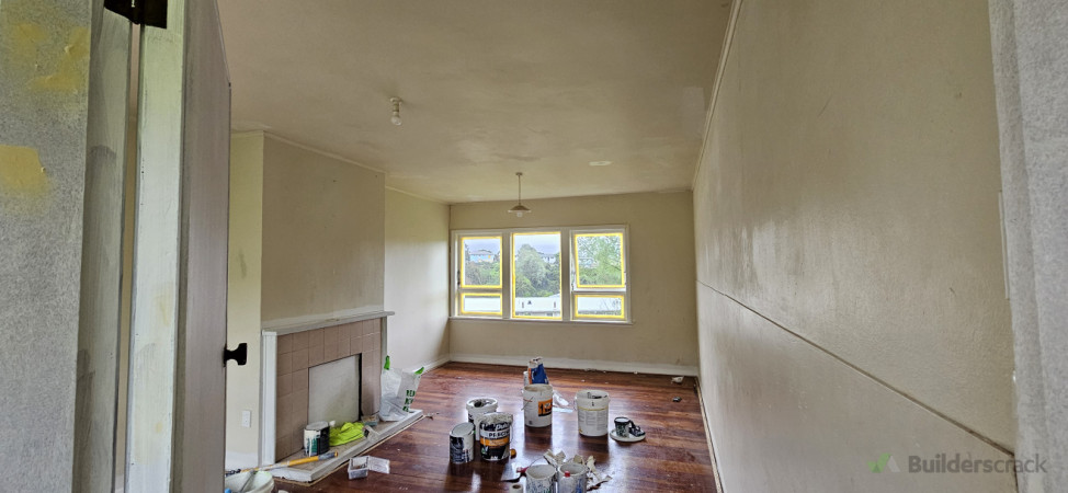 After plastering Wall and ceiling