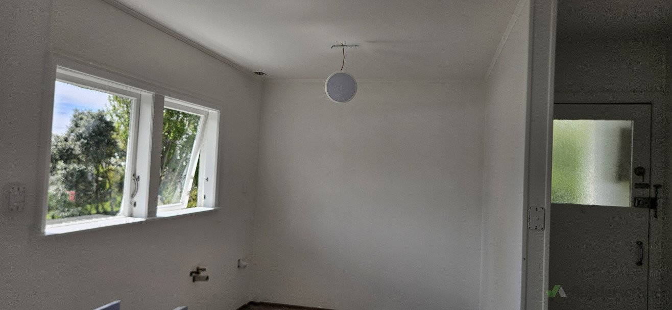 After painting wall and ceiling
