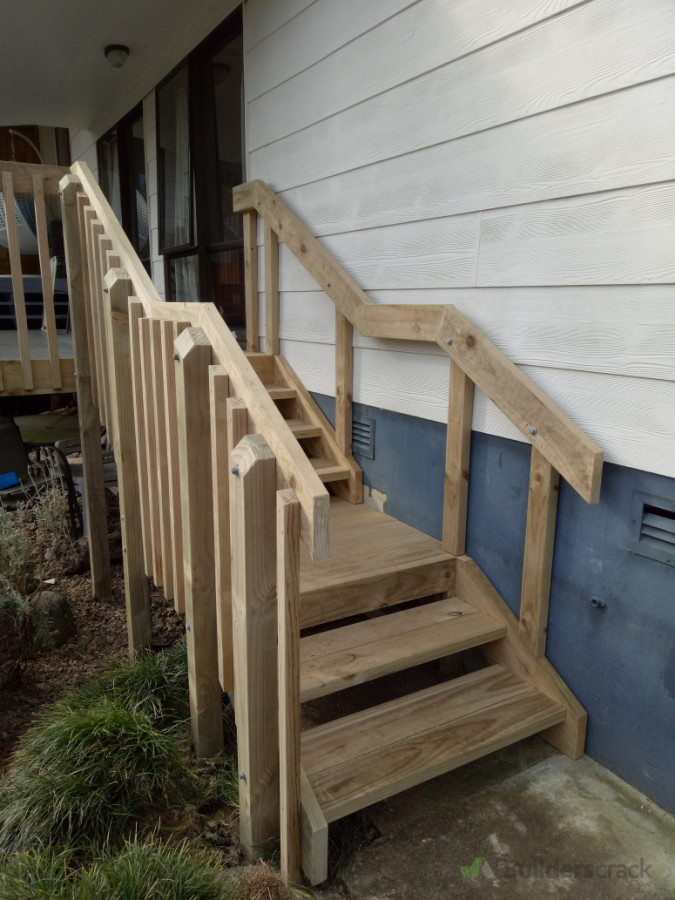 Stairs and deck