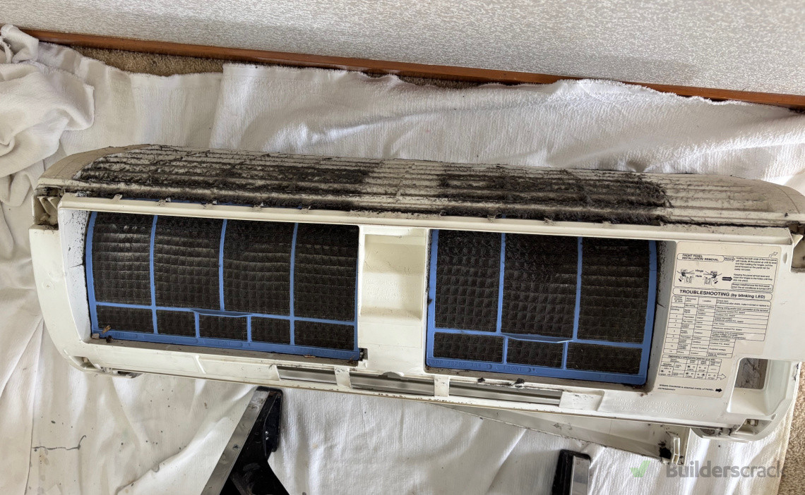 Dirty Heatpump Filters / Cover