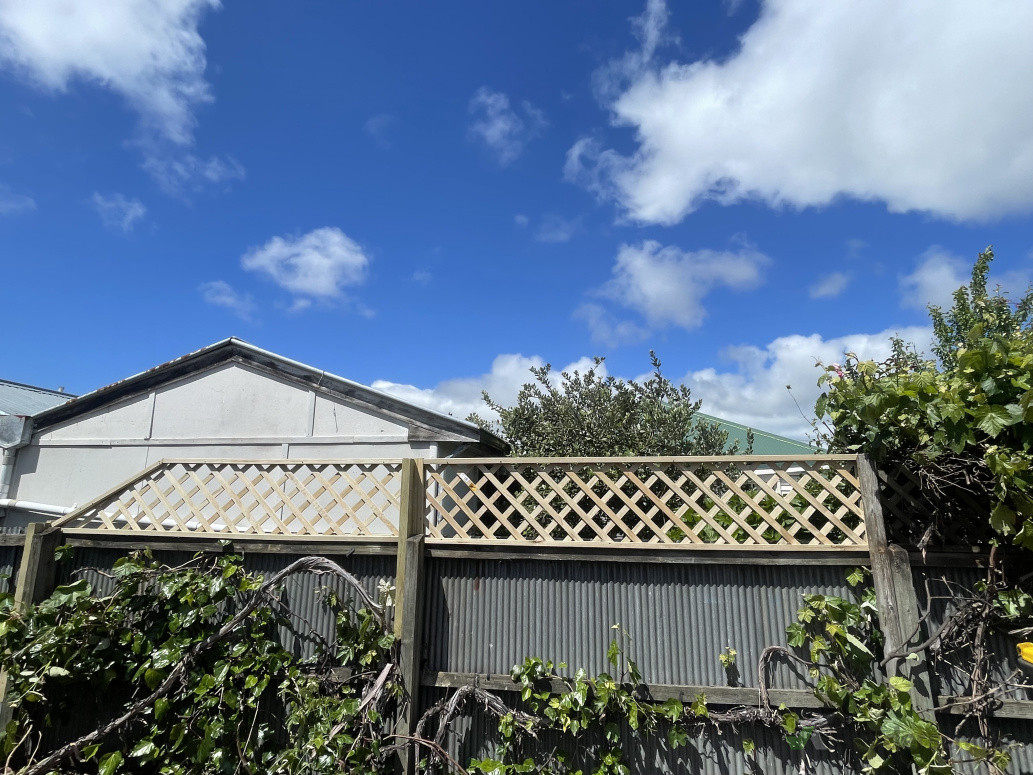 Install new fence trellis