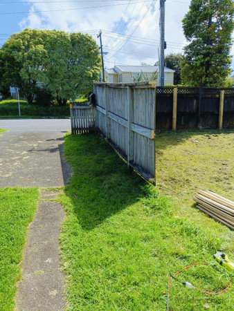Removal of old fence