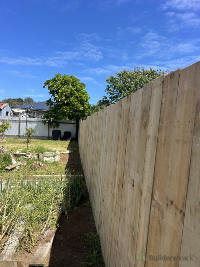 Boundary fence completed