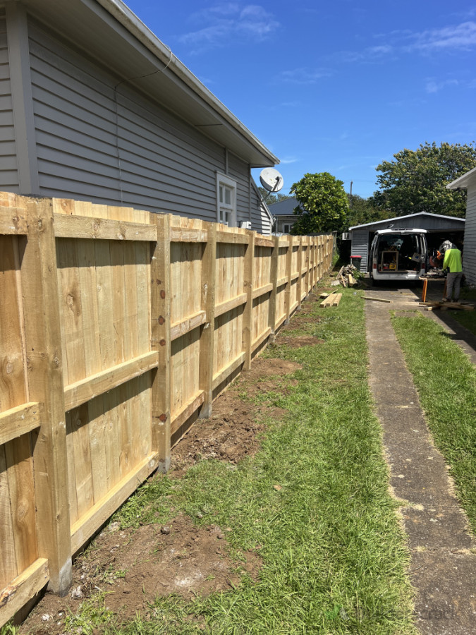Boundary fence completed