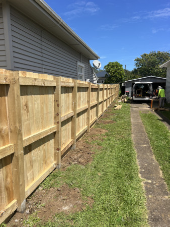 Boundary fence completed