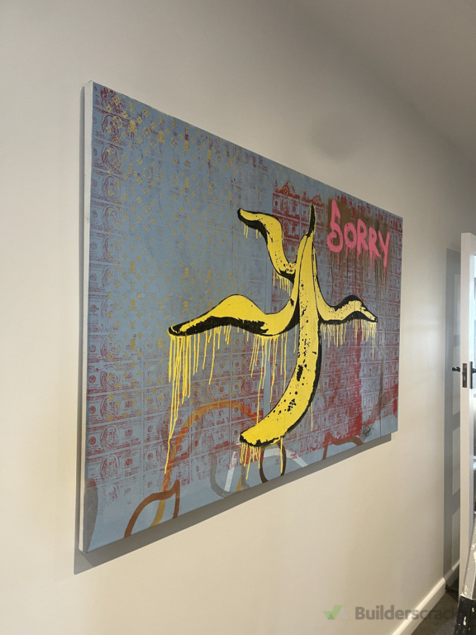 Hang large wall frame