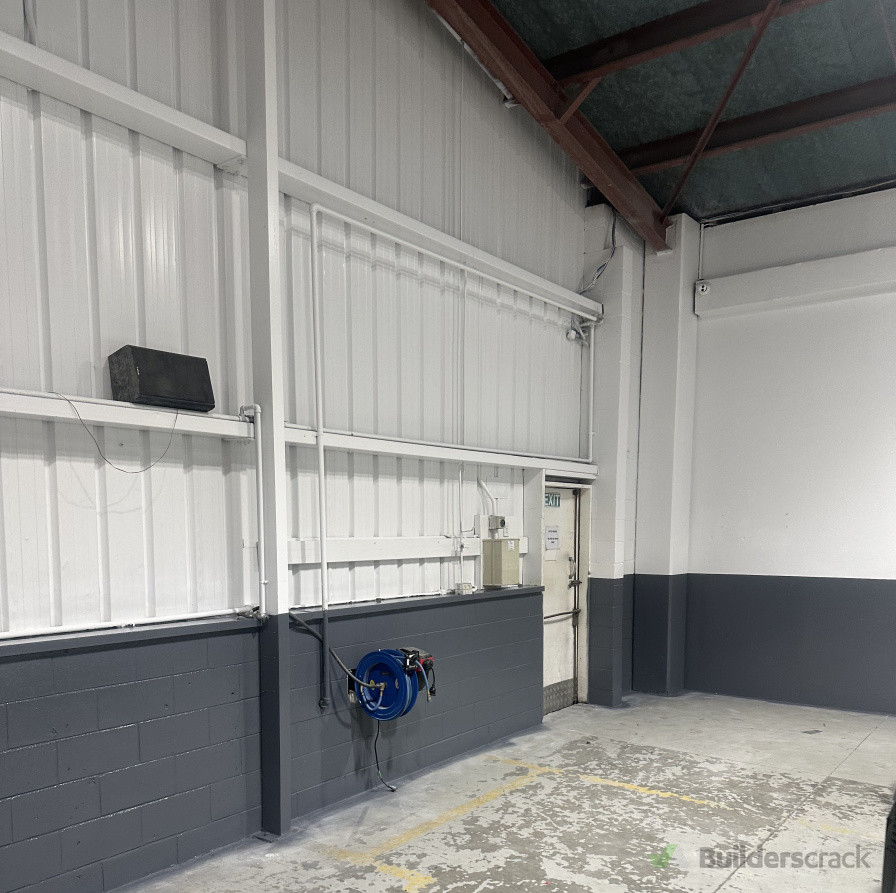 Workshop Clean, Prep & Paint. Grey Two Pack Epoxy Paint (Before Completing the Floors)