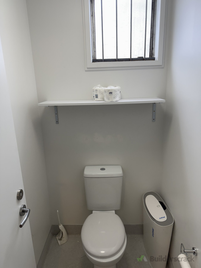 Installed new and big toilet shelves and repainted