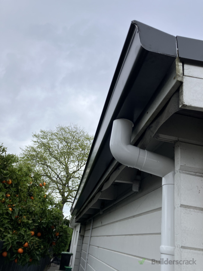 New spouting and down pipes installed