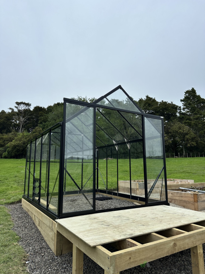 Stunning glass house assembled