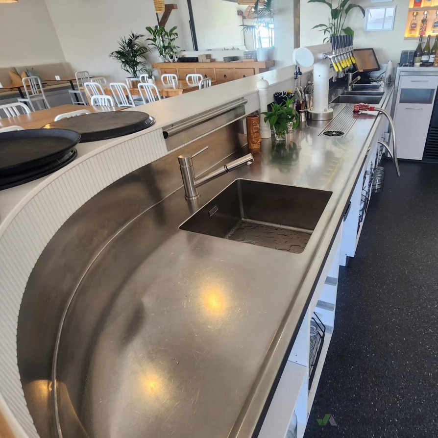 Stainless steel bench tops & bars