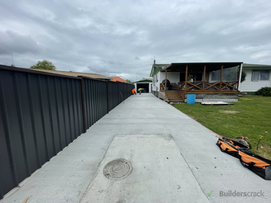 Fence/ concrete driveway
