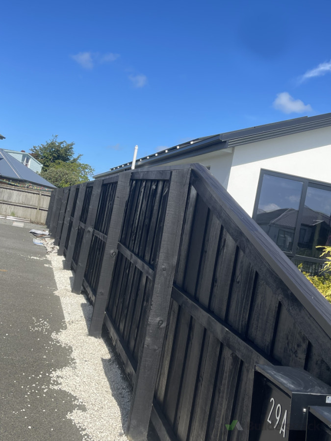 Just finish 52 meter of spray painting with Ebony black.