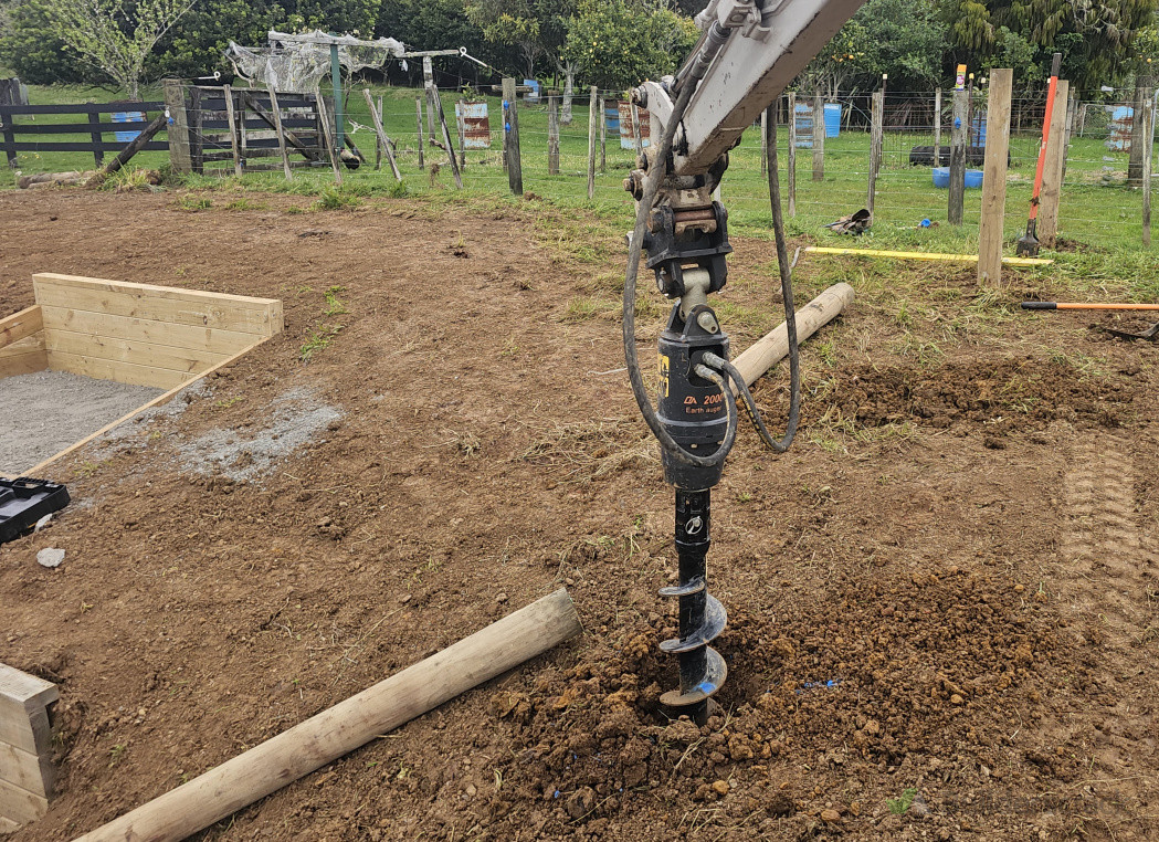 Farm fence installation