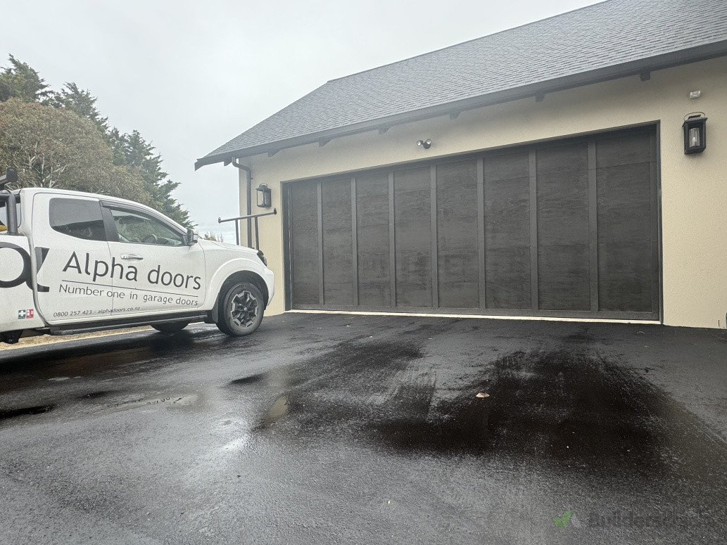 Ply and Batten Sectional door with auto opener