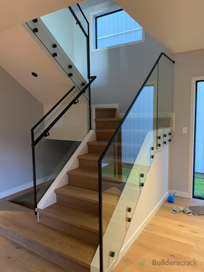 Double Disc Balustrade in Matt-Black Finished