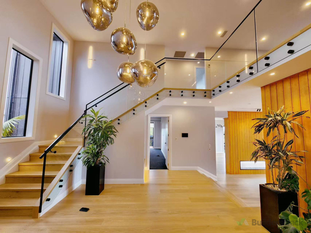 Double Disc Balustrade in Matt-Black Finished