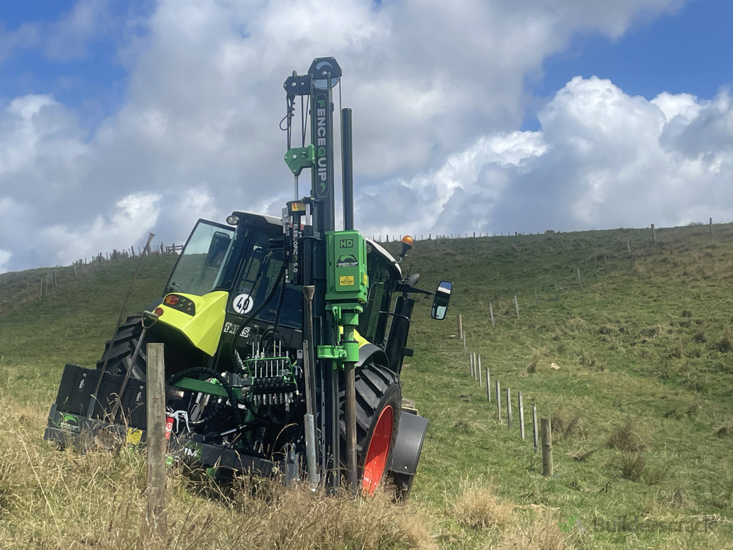 AJ's Postdriver in action on a farm fence